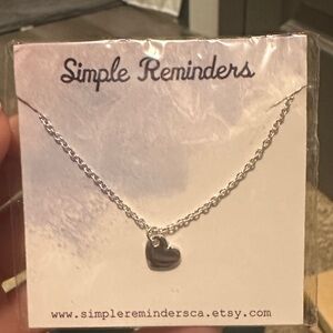 Silver Heart Pendant Necklace